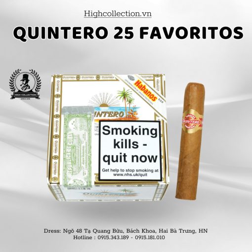 Xì gà Quintero Favoritos nội địa Đức - Hộp 25 điếu